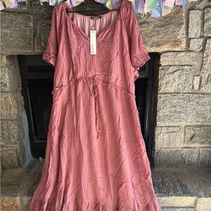 BloomChic Dusty Rose Maxi Dress 22/24
